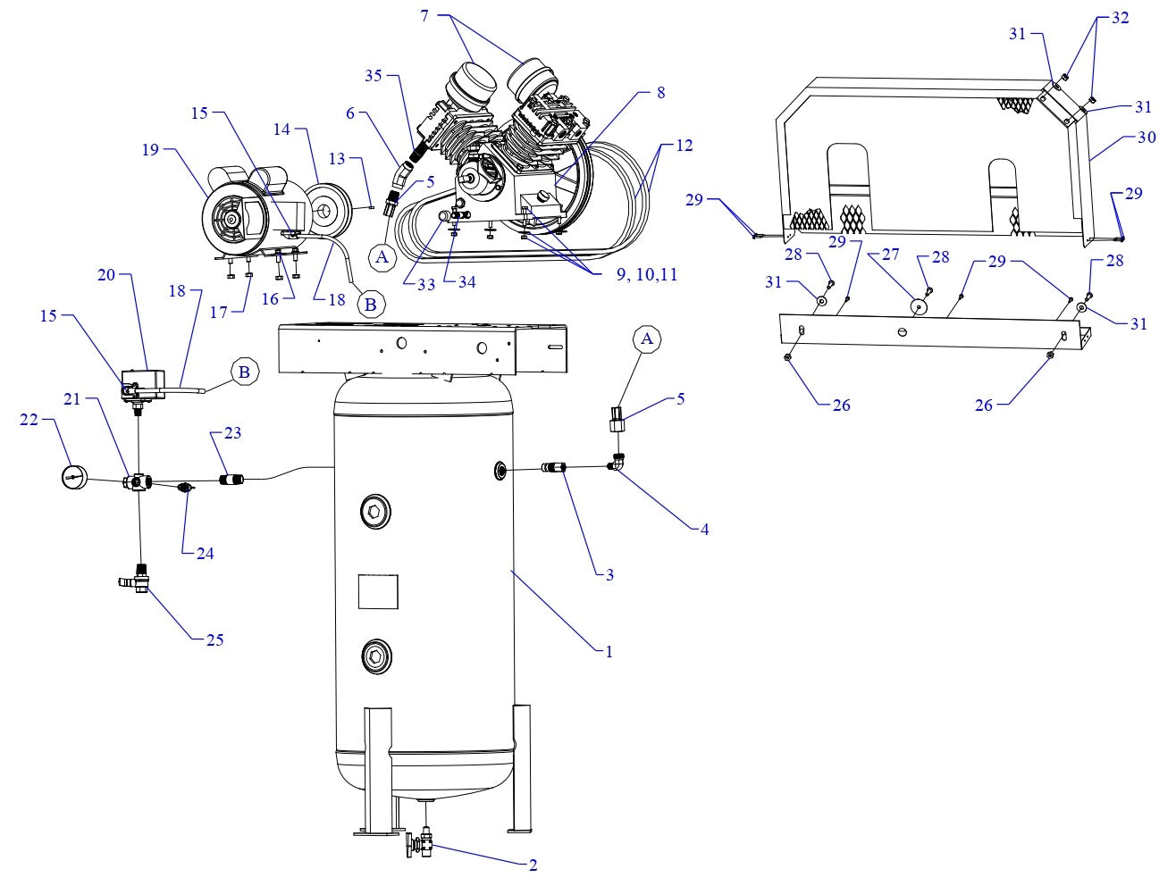 GT2B-30V-SSC Single & Three Phase Assembly Parts By Jenny