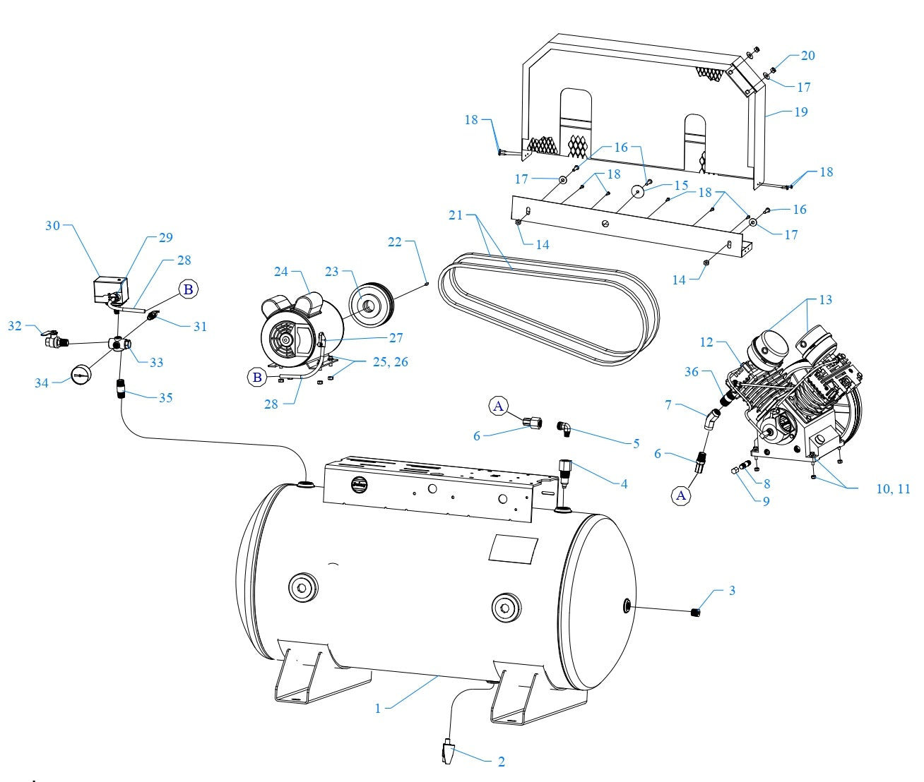 GT2B-60-SSC Single & Three Phase Assembly Parts By Jenny