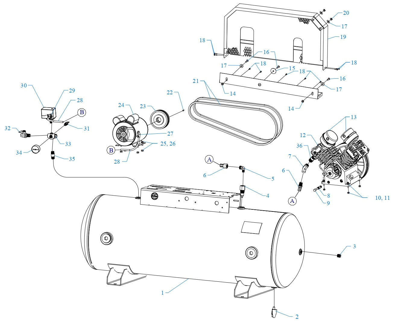 GT2B-80-SSC Single & Three Phase Assembly Parts By Jenny