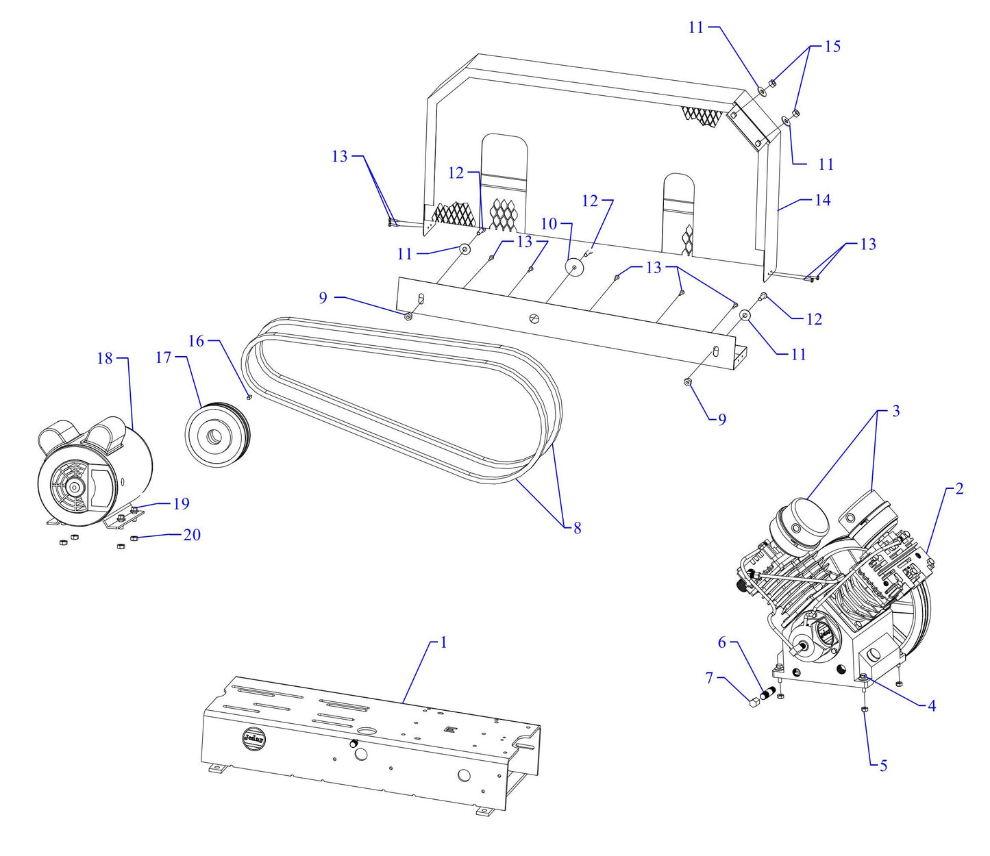 GT2B-B Single And Three Phase Assembly Parts
