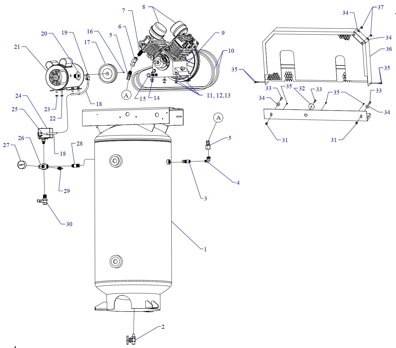 GT3B-60V-SSC Single & Three Phase Assembly Parts By Jenny