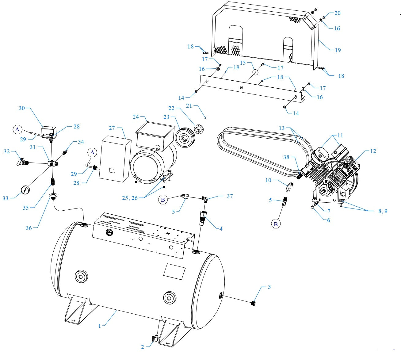 GT5B-60-SSC Single & Three Phase Assembly Parts By Jenny