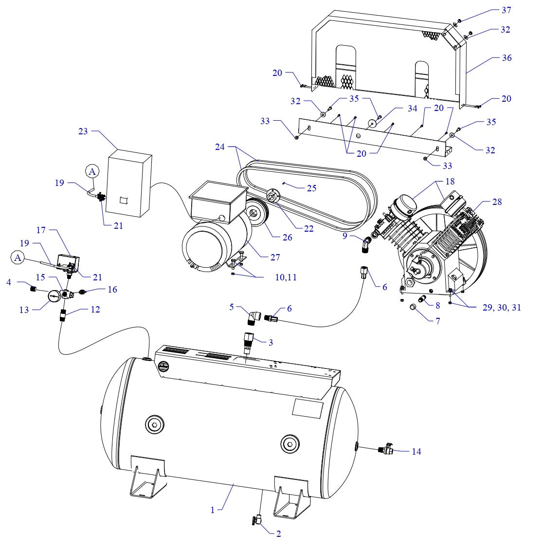 J5A-60-SSC Single & Three Phase Assembly Parts By Jenny
