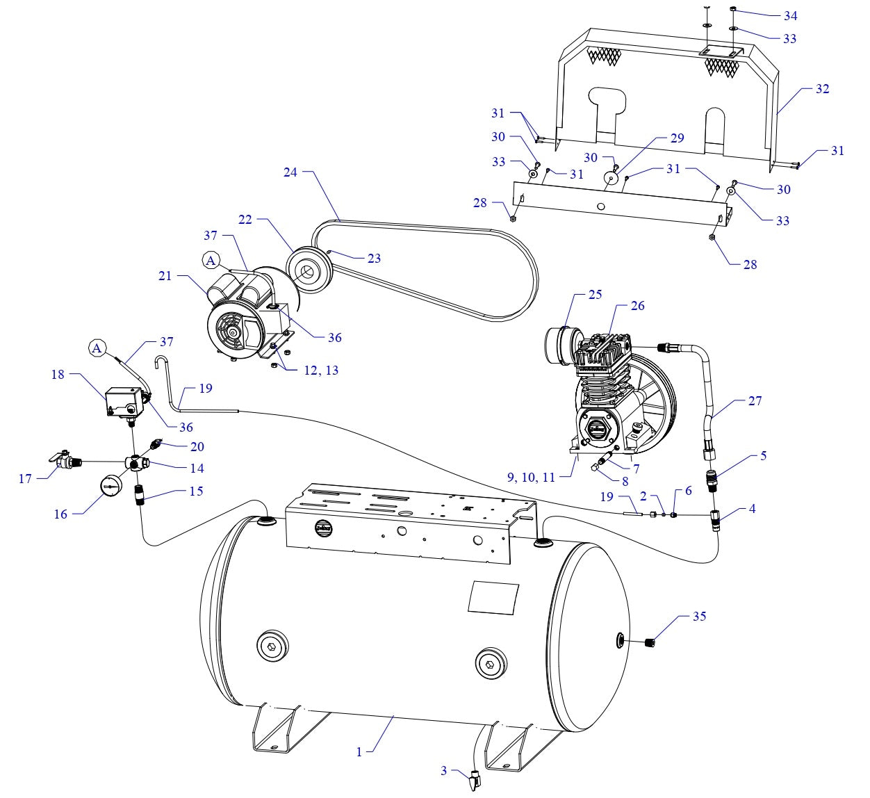 K15A-60-SSC Single & Three Phase Assembly Parts By Jenny