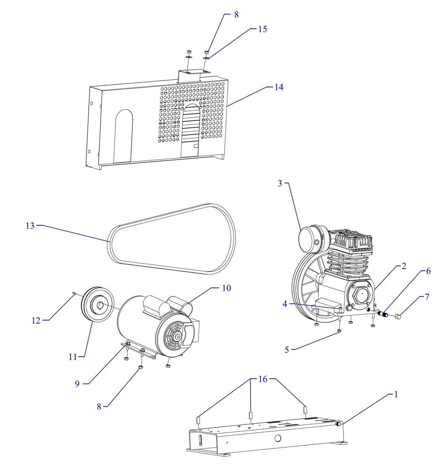 K15A-B Single & Three Phase Assembly Parts