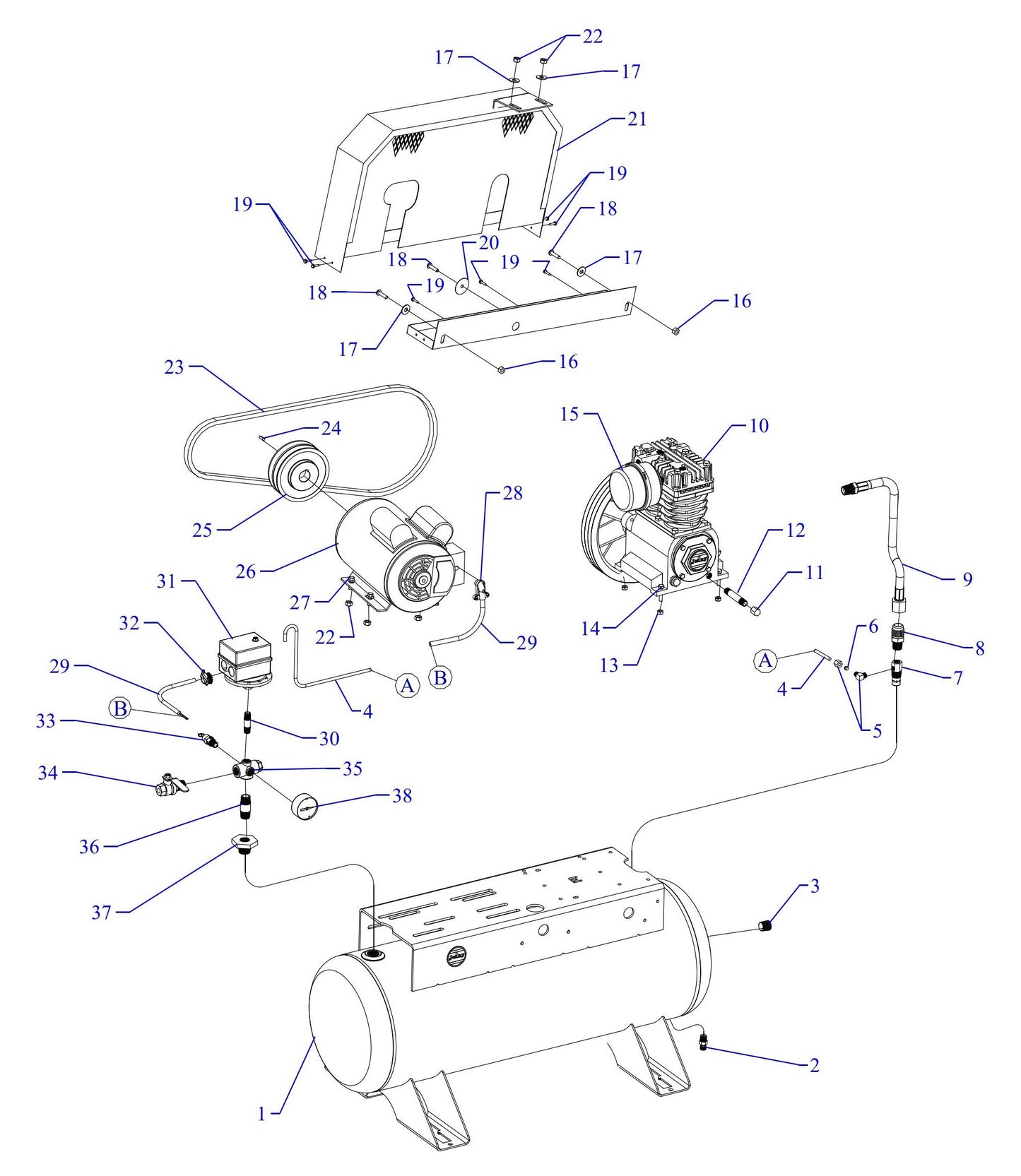 K15S-17UMS Single Phase Fire Sprinkler Assembly Parts By Jenny
