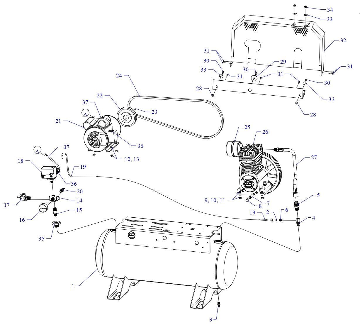 K1A-17-SSC Single & Three Phase Assembly Parts By Jenny
