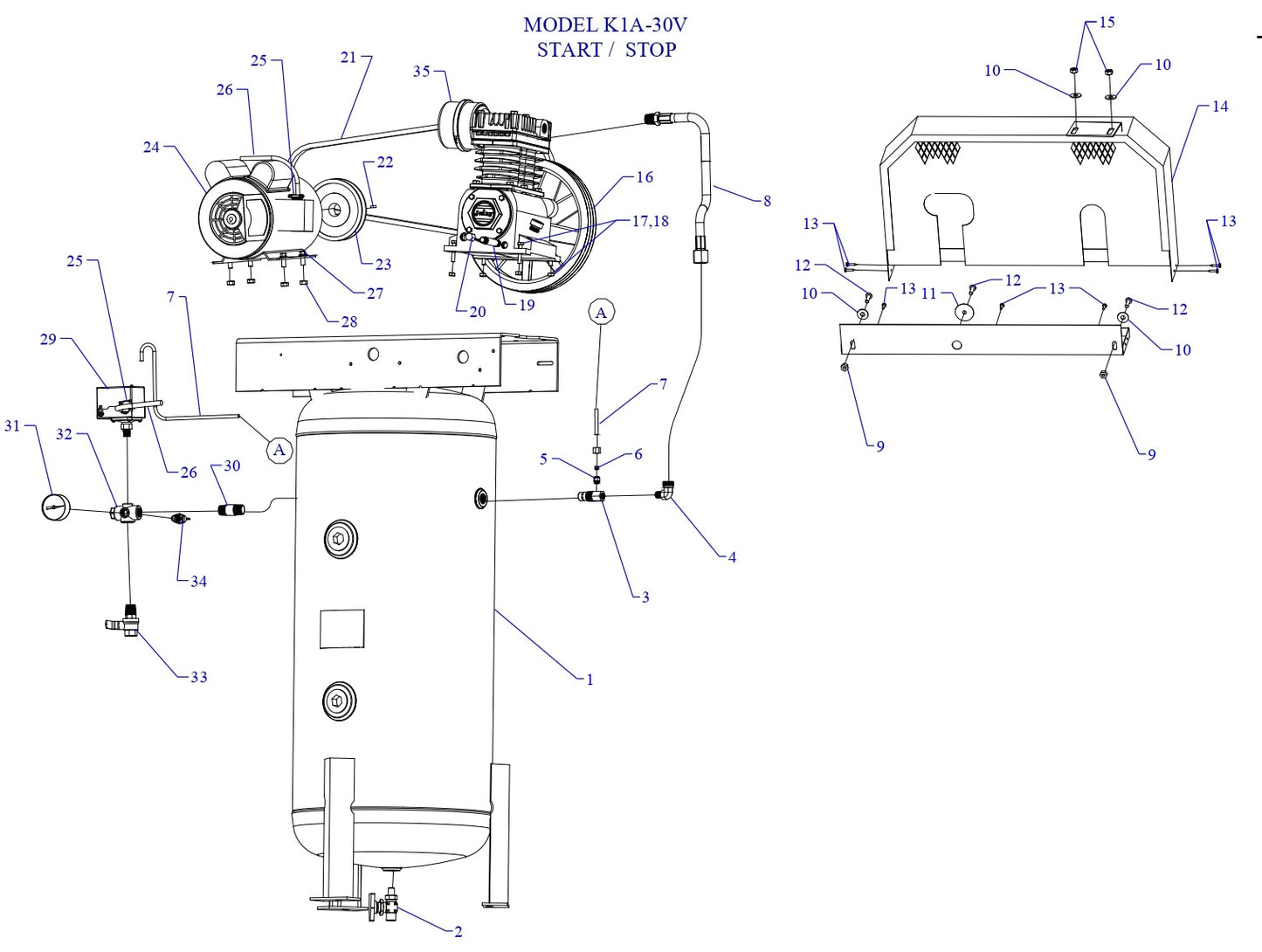 K1A-30V-SSC Single & Three Phase Assembly Parts By Jenny