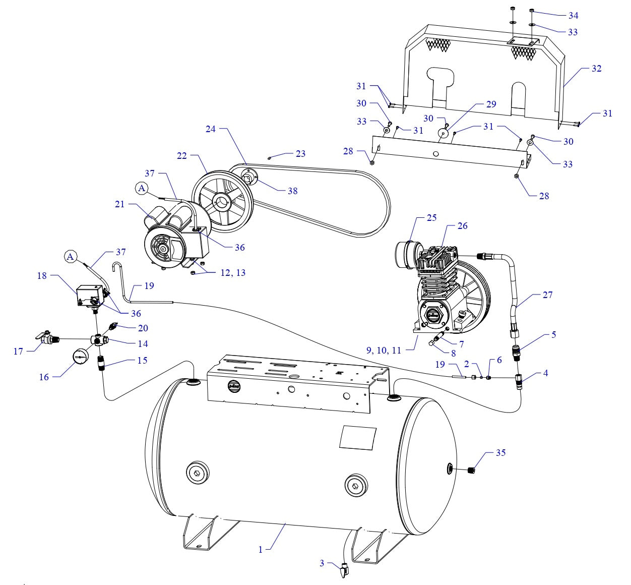 K2A-60-SSC Single & Three Phase Assembly Parts By Jenny