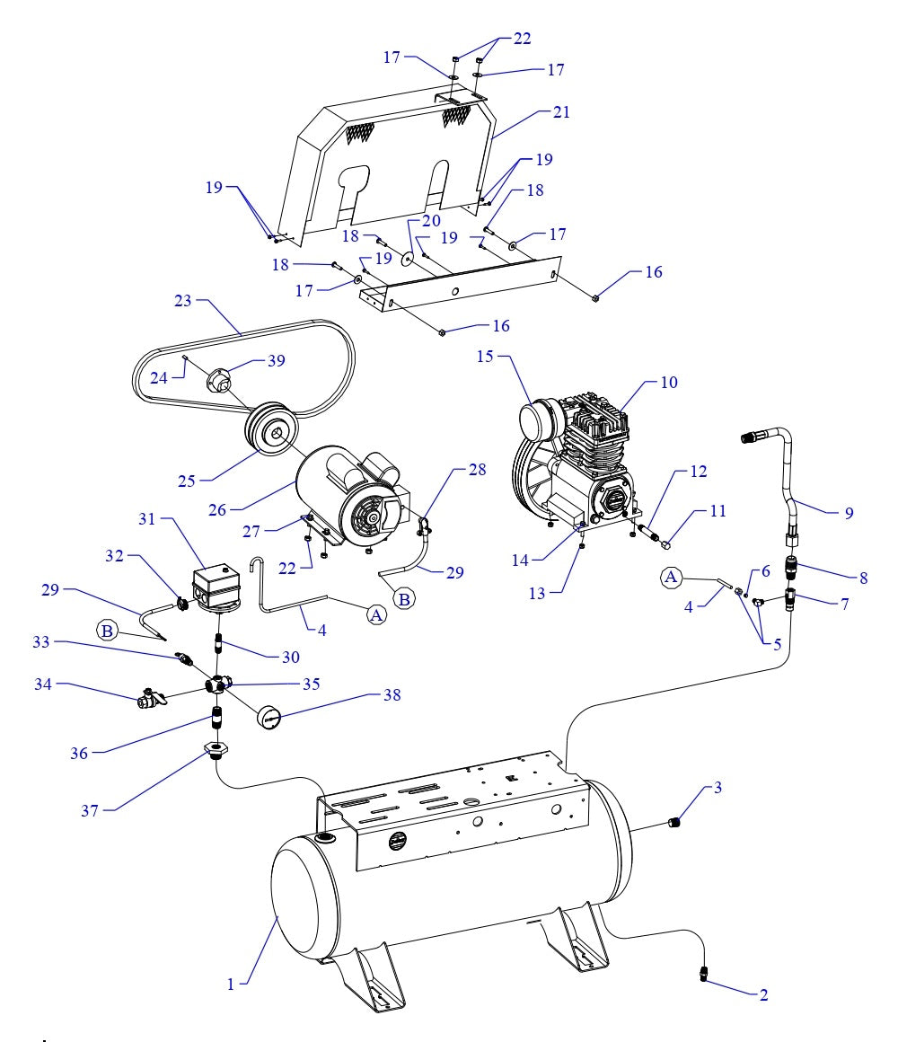 K2S-17UMS Single Phase Fire Sprinkler Assembly Parts By Jenny