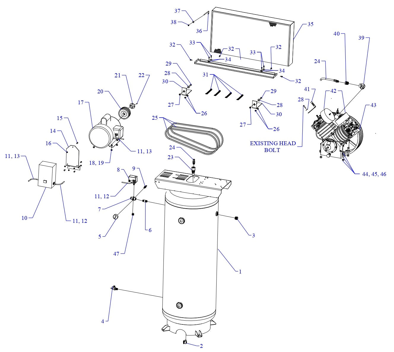 U10B-120V-SSC Single & Three Phase Assembly Parts By Jenny