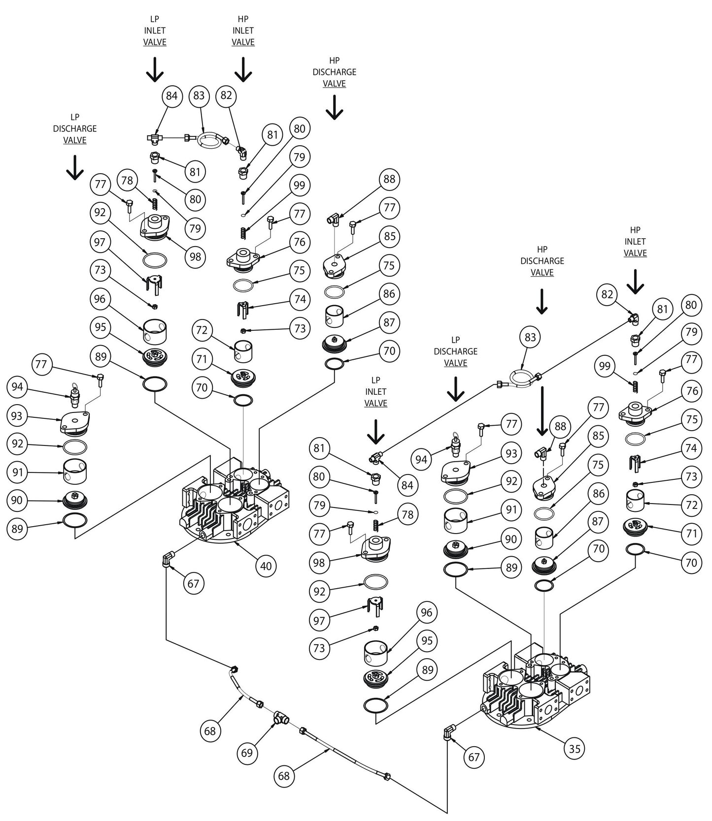 U10B-B U Pump Assembly-1 & 2 Parts