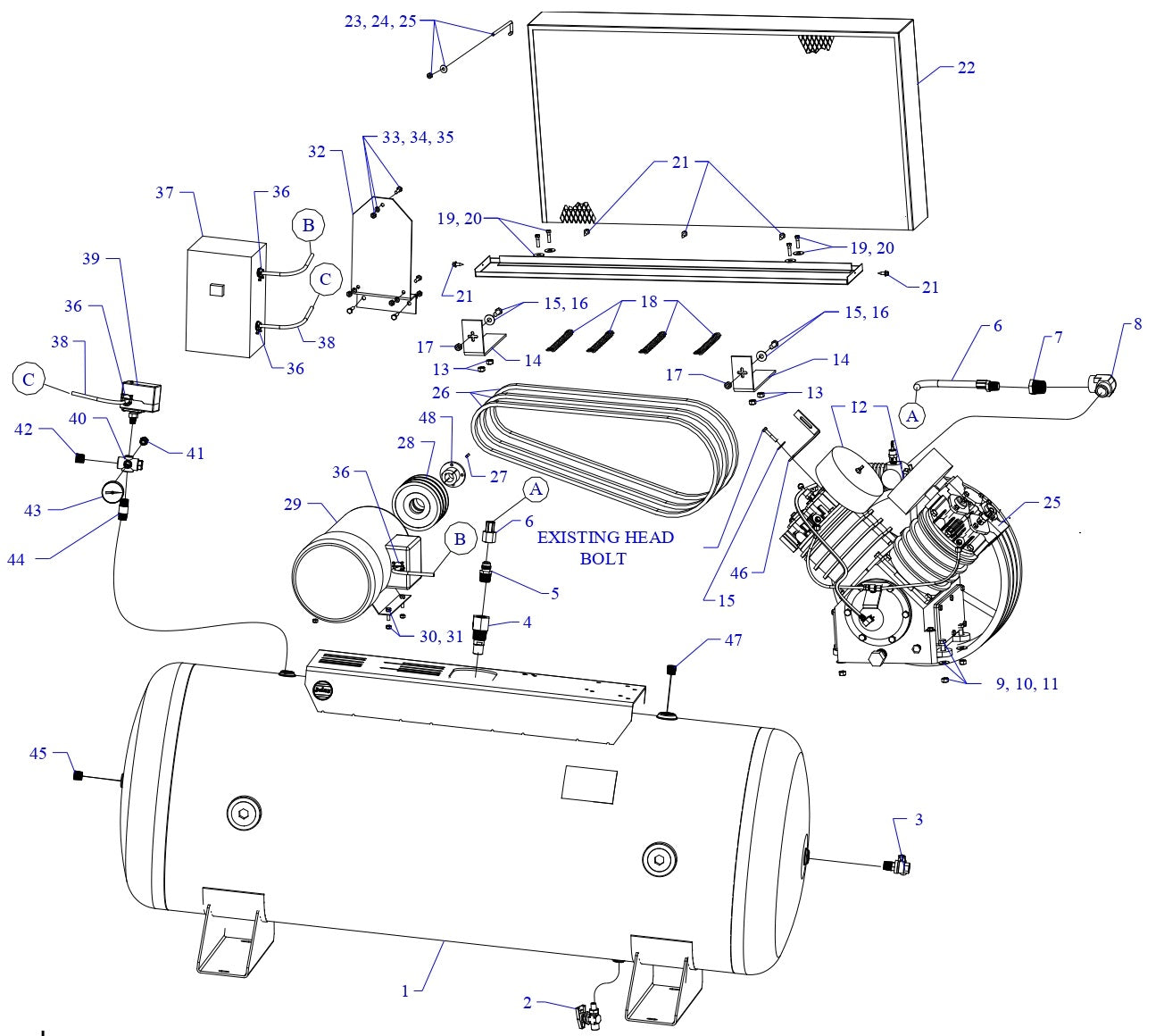 U75B-120-SSC Single & Three Phase Assembly Parts By Jenny