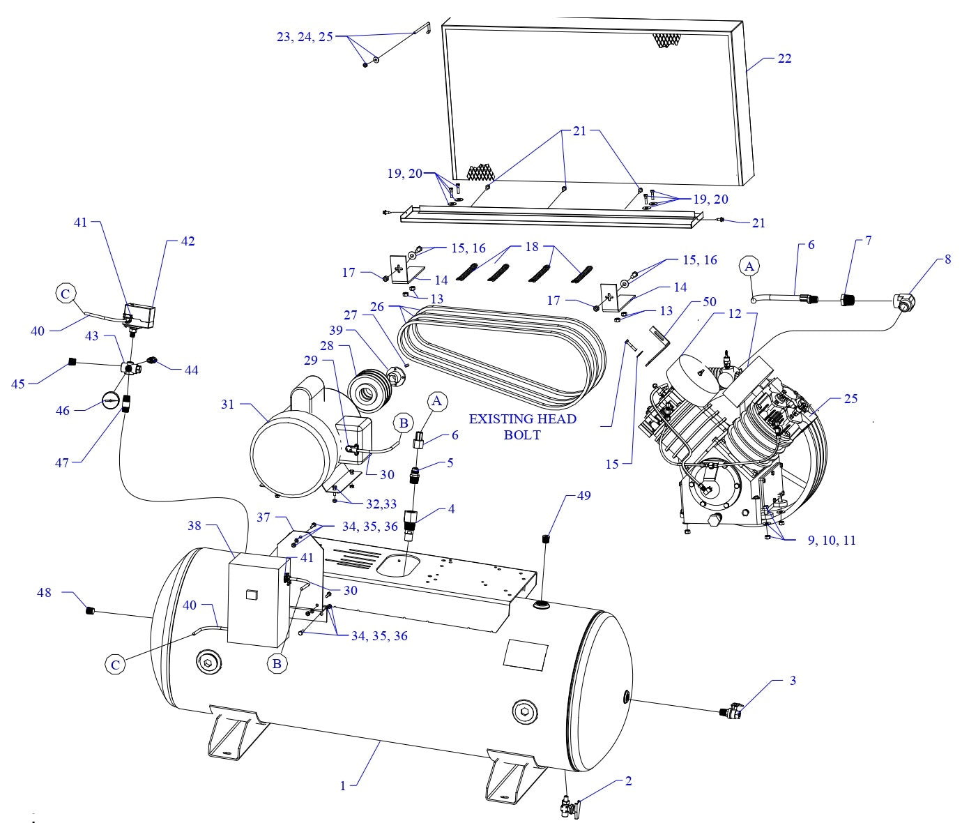 U75B-80-SSC Single & Three Phase Assembly Parts By Jenny