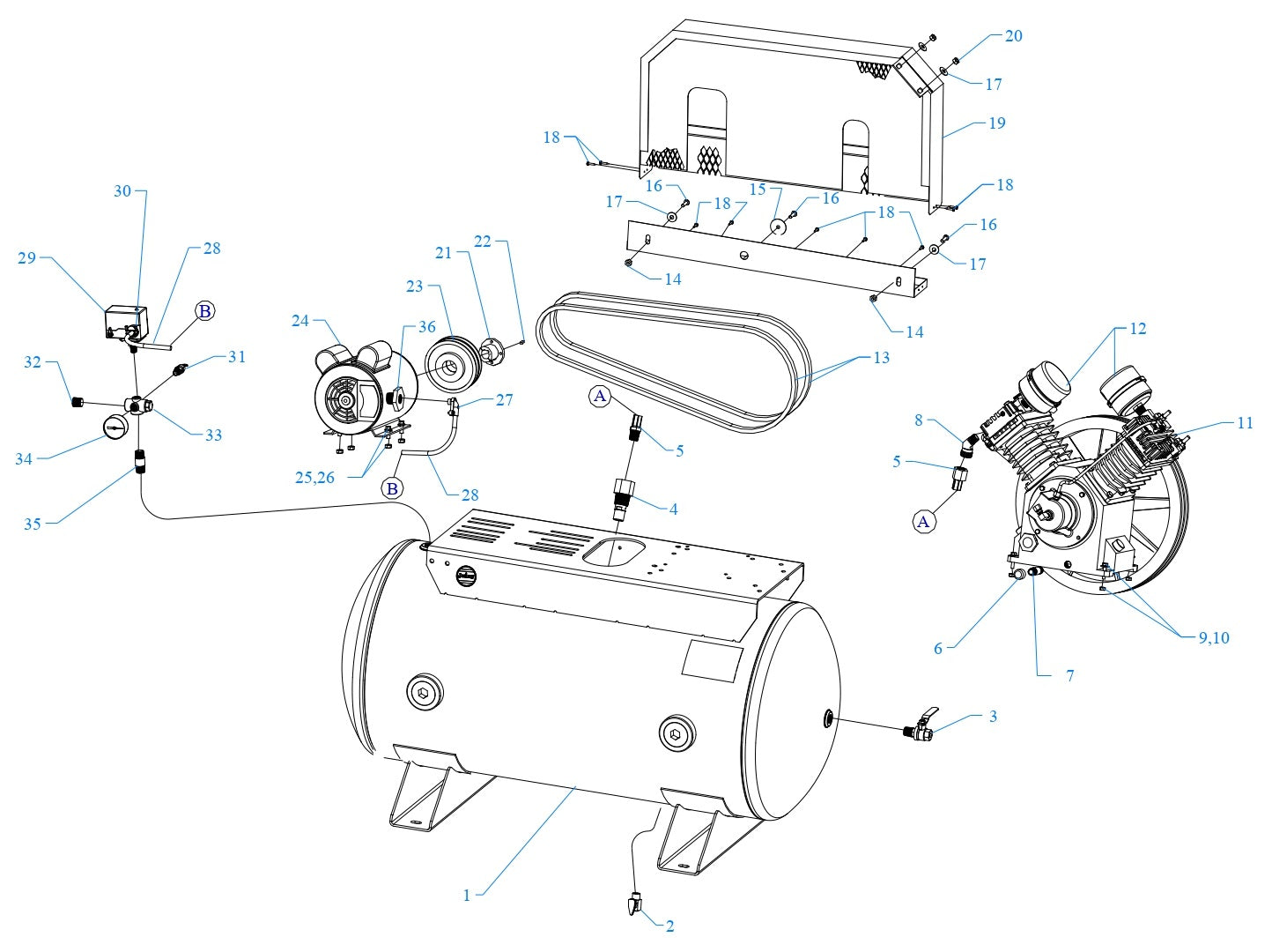 W3B-60-SSC Single & Three Phase Assembly Parts By Jenny