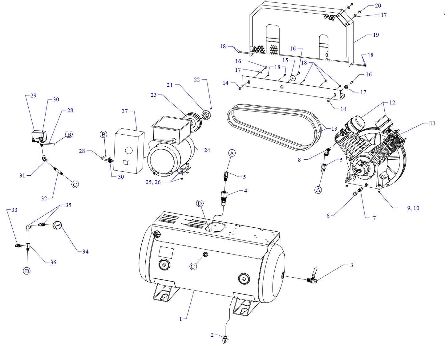 W5B-30-SSC Single & Three Phase Assembly Parts By Jenny