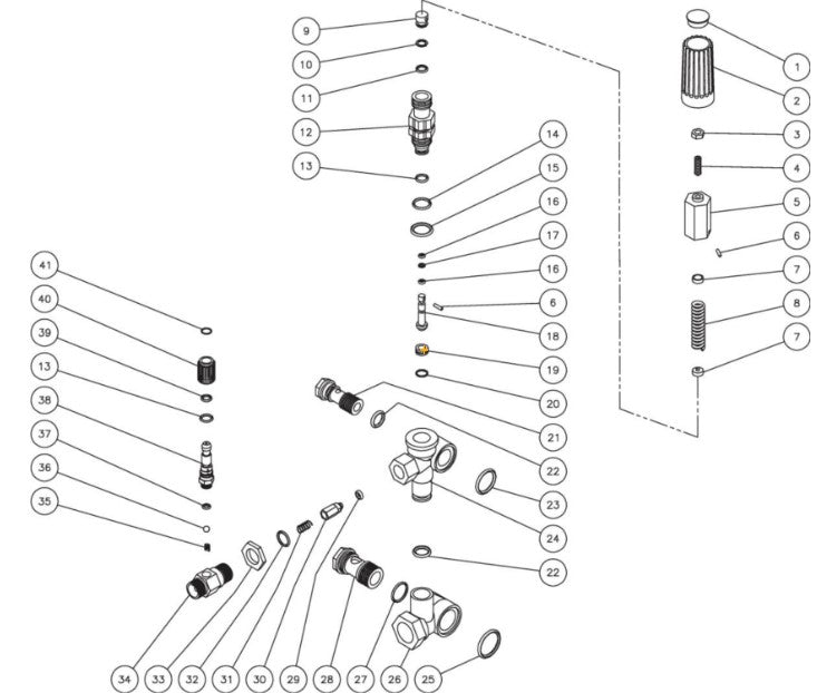 JP-2403-0MHB/RB, JP-2703-0MHB/IB/RB Unloader Assembly Parts For by Mi-T-M