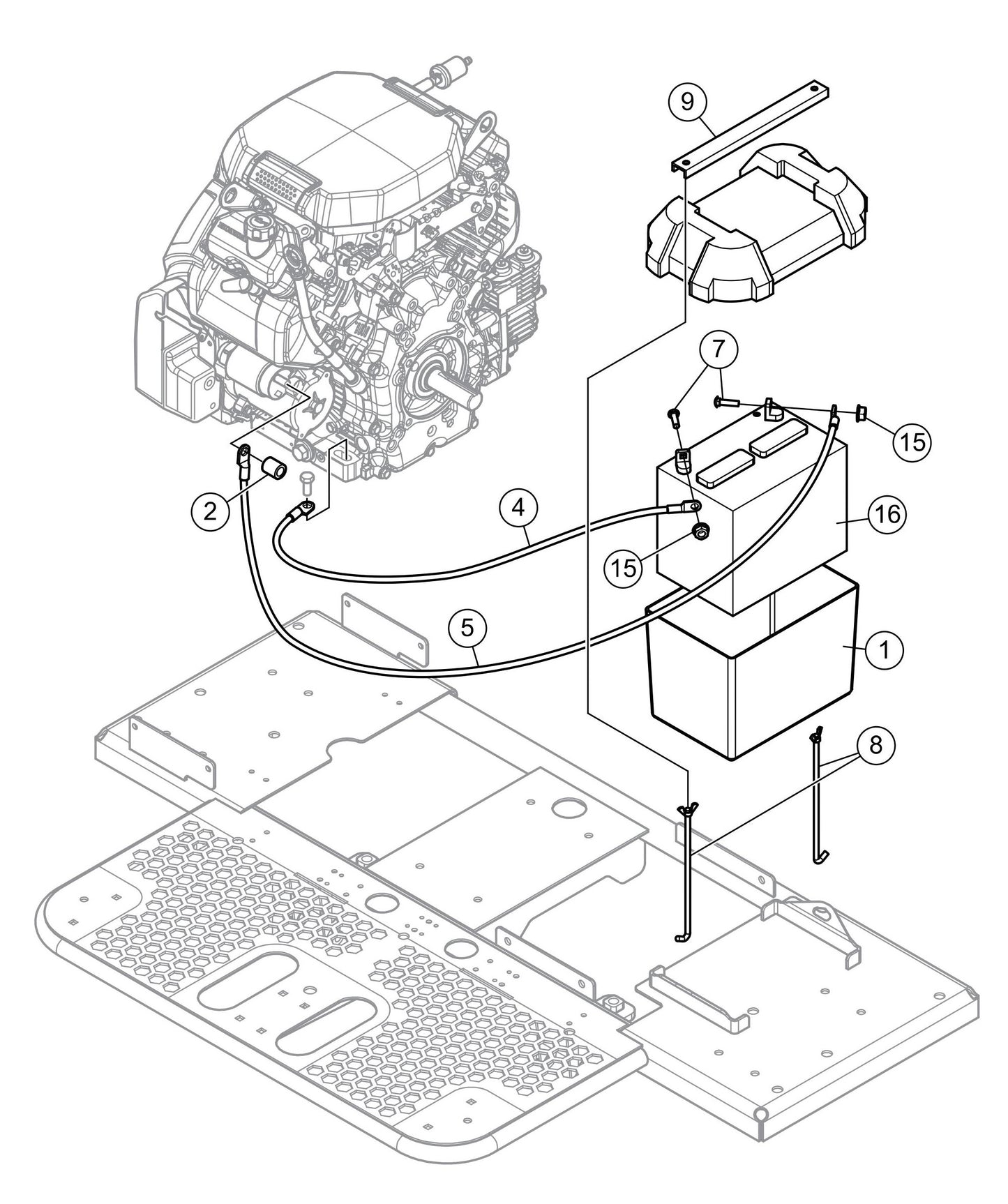 JWN-24HTCSL, JWN-24HSCSL S/N VB0206952 and Above - Battery Assembly Parts