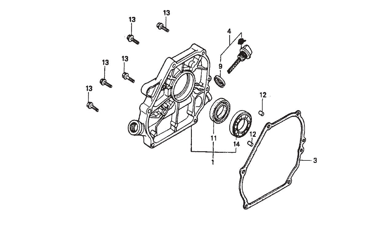 J Series Crankcase Cover Assembly Parts by Multiquip Whiteman