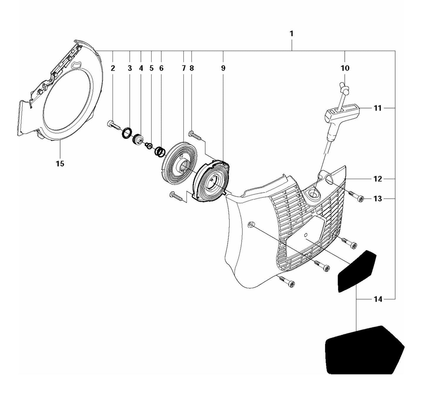 K760 Starter Assembly Parts