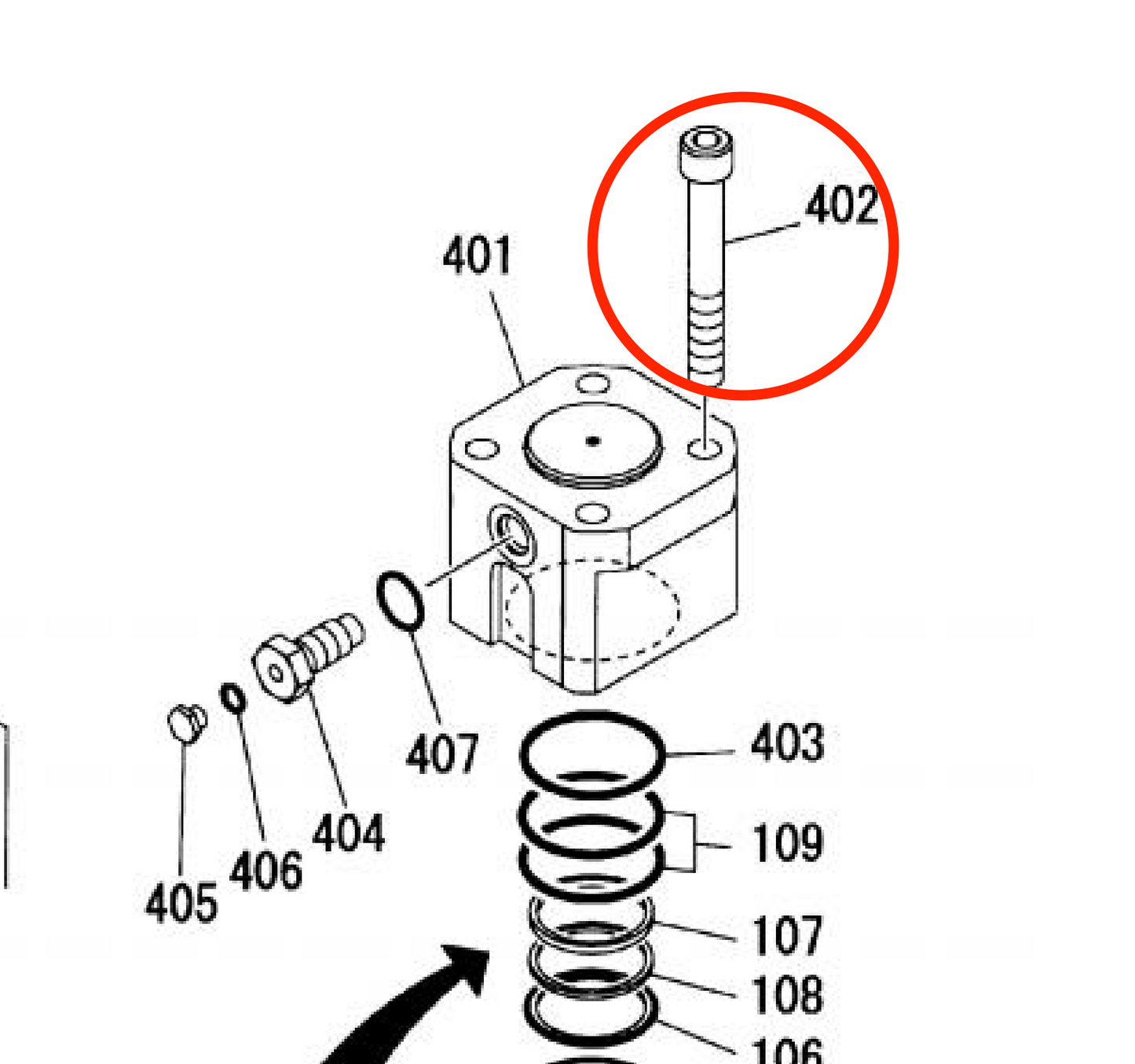 K10203214120 Socket Bolt for Fx15a Hydraulic Breaker by FRD Kent