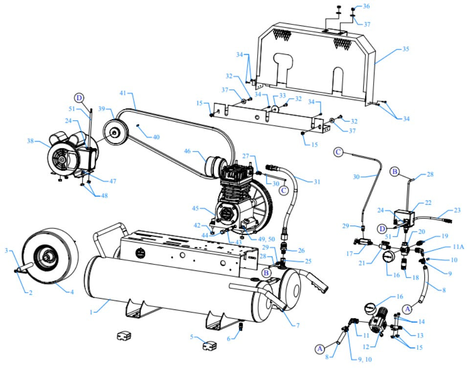 K1A-15P-DCS Assembly Parts By Jenny