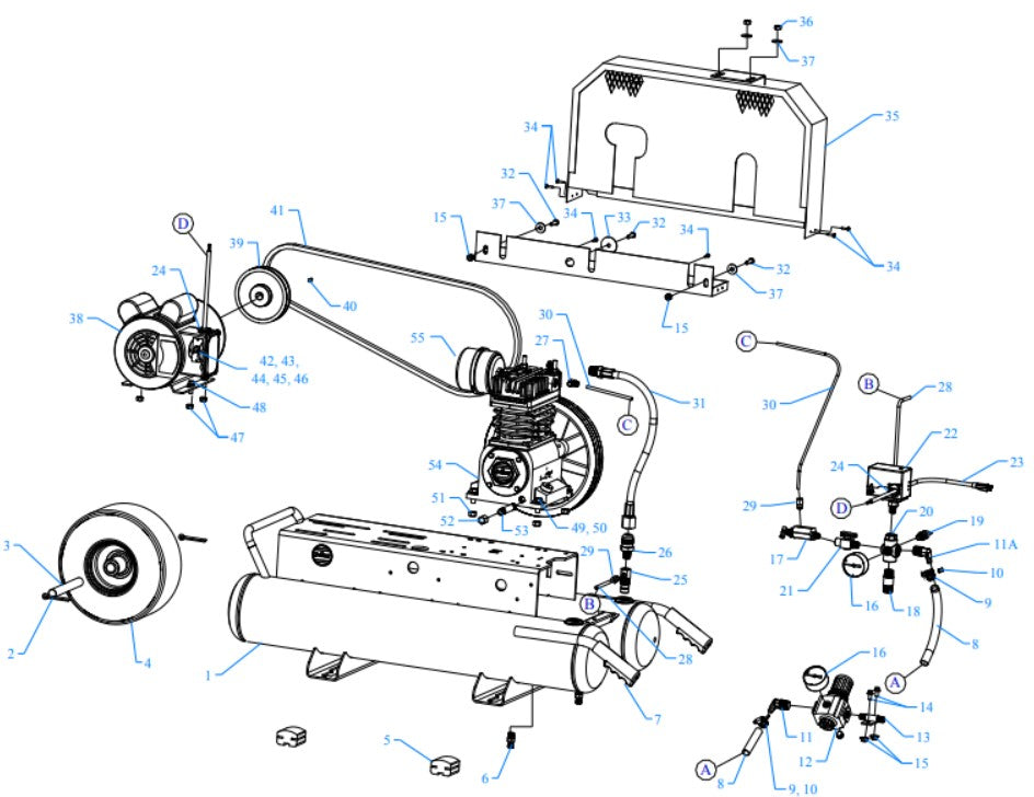 K1A-8P-DCS-DVS Assembly Parts By Jenny