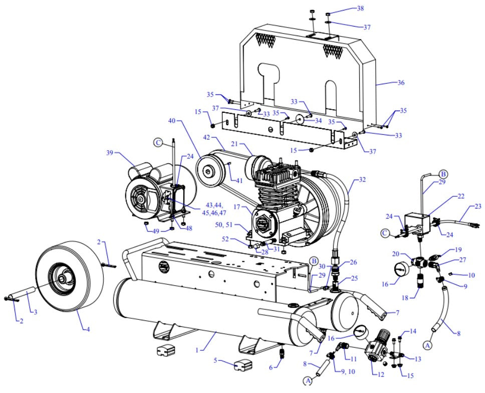 K1A-8P-SSC-DVS Assembly Parts By Jenny