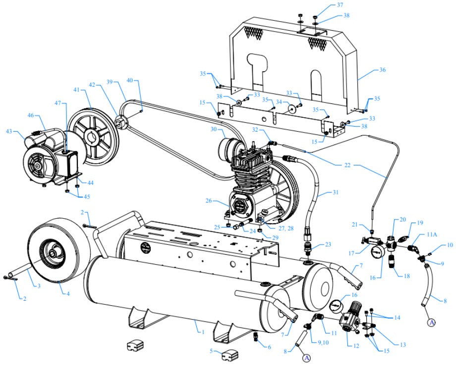 K2A-15P-CRC Assembly Parts By Jenny