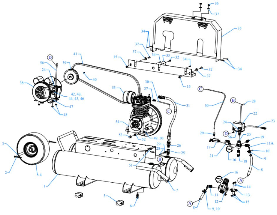 K2A-15P-DCS-DVS Assembly Parts By Jenny