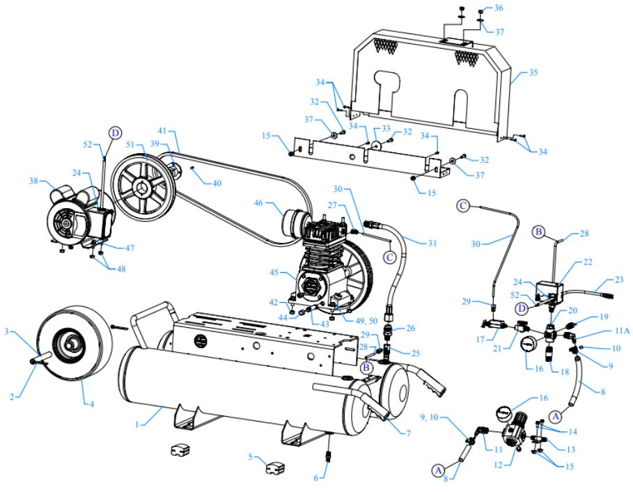 K2A-15P-DCS Assembly Parts By Jenny