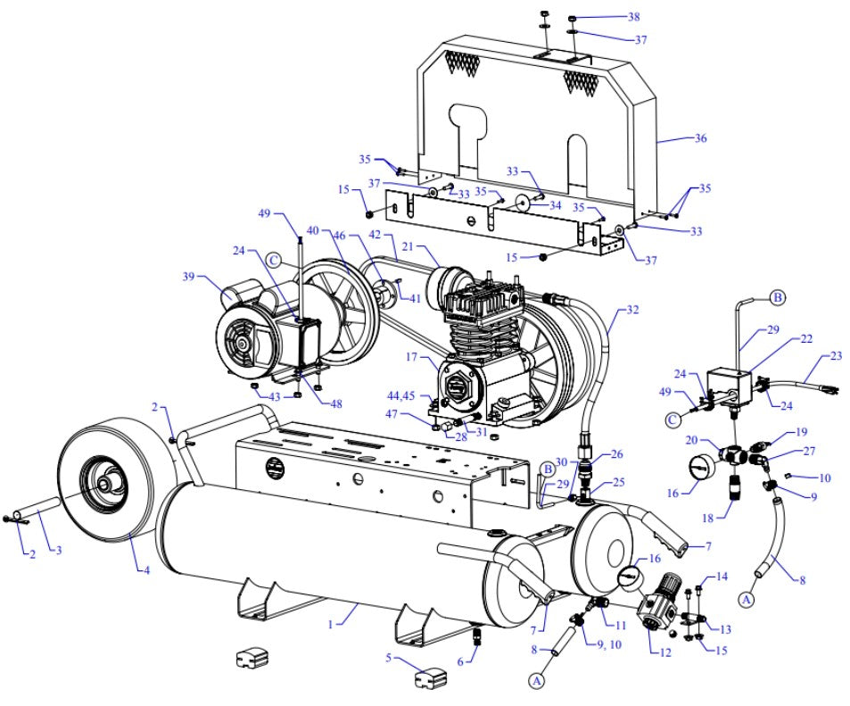 K2A-15P-SSC Assembly Parts By Jenny