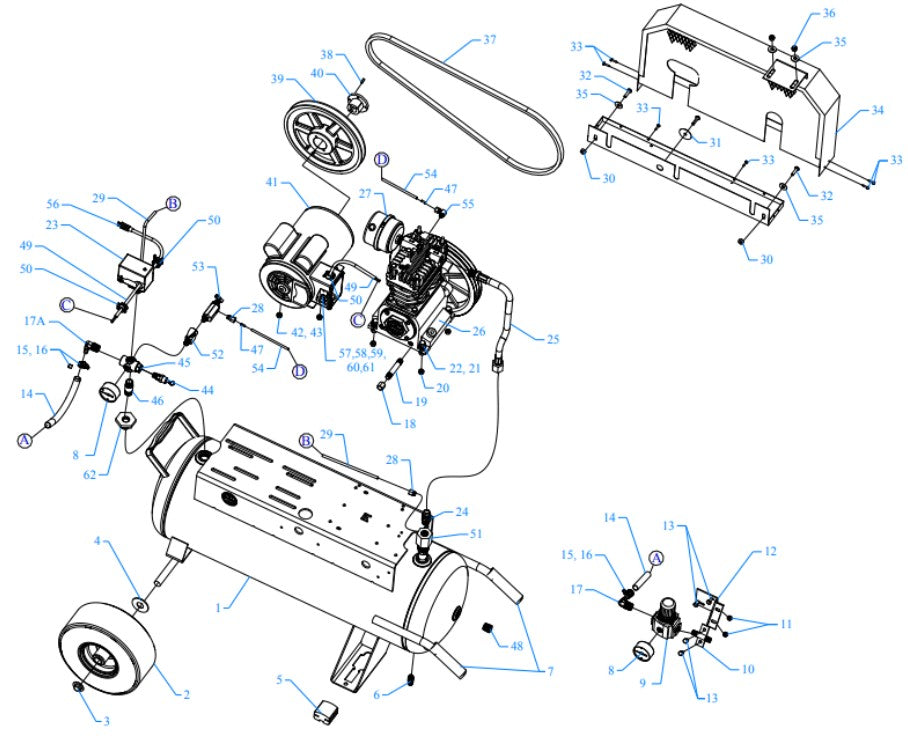 K2A-17P-DCS-DVS Assembly Parts By Jenny