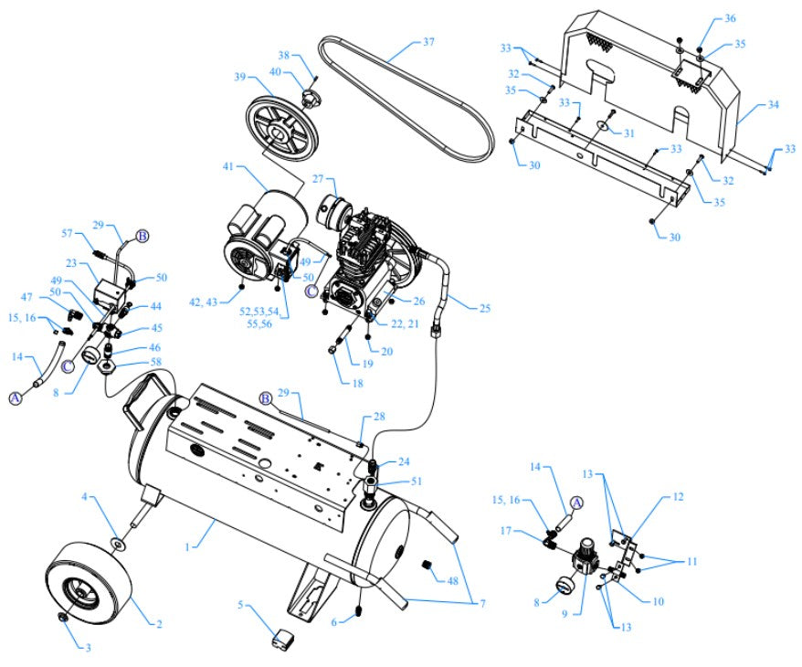 K2A-17P-SSC-DVS Assembly Parts By Jenny