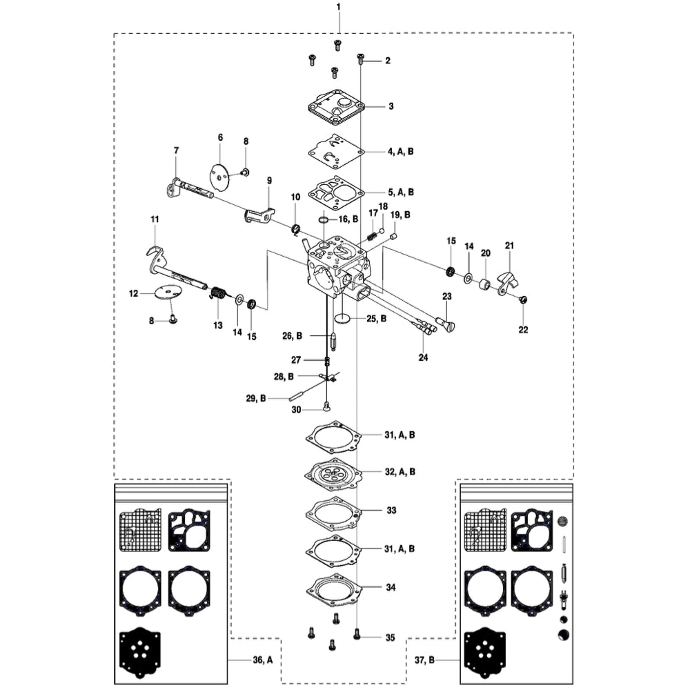 K960 Carburetor Assembly
