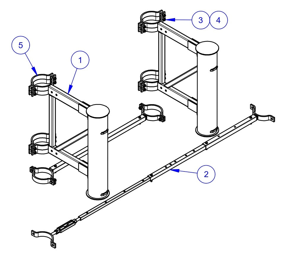 VLP2424, VLP3036 Kit, Swing-Out Assembly (One Side) Assembly Parts by Allen Engineering