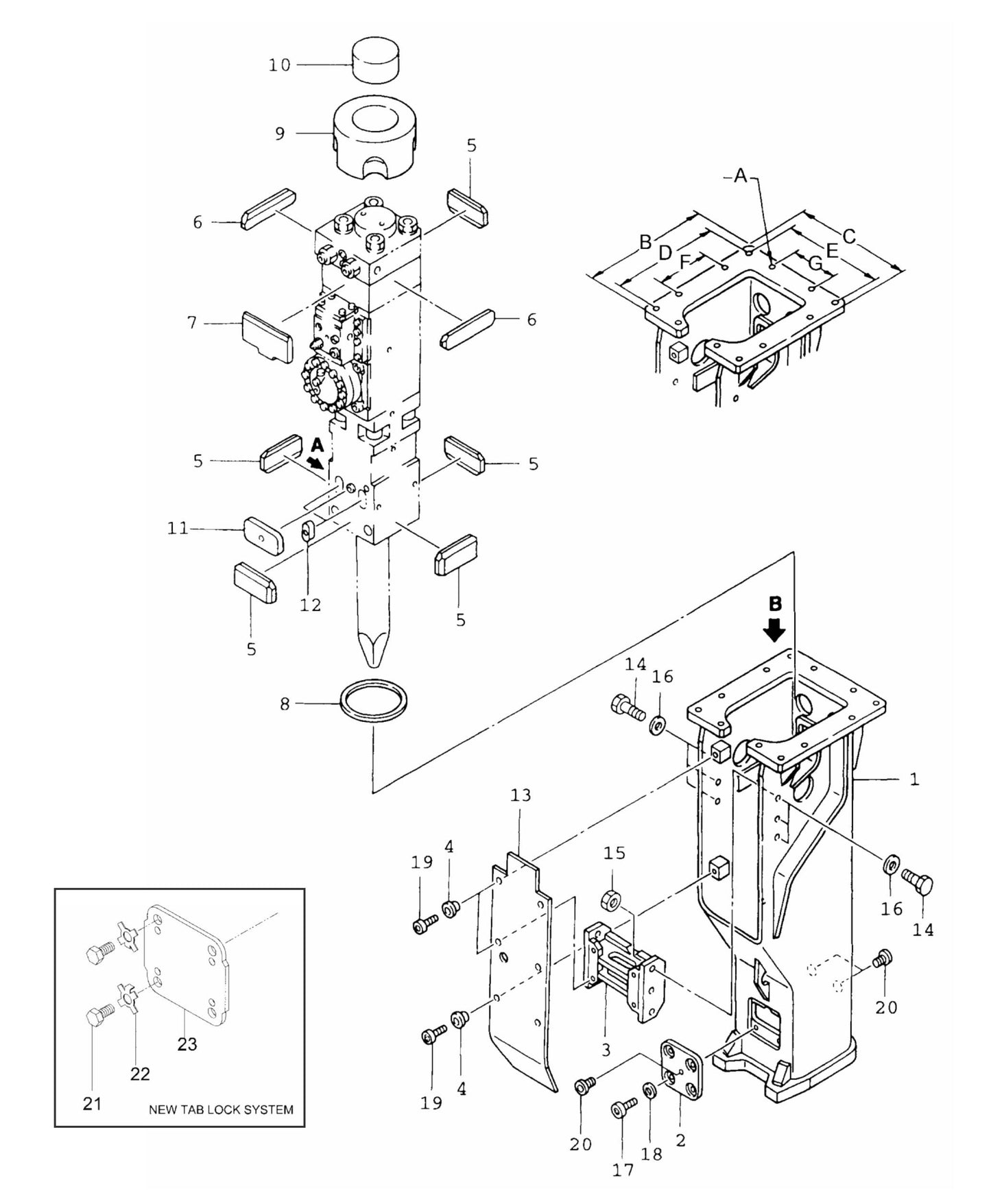 F19Qt (Serial No.3557 & Up) T-Box Mounting Assembly Parts