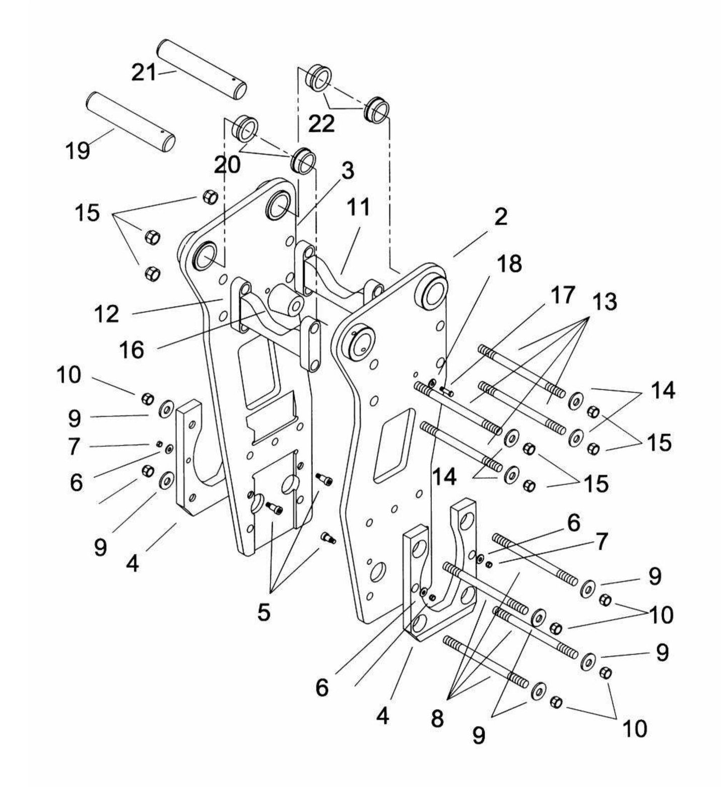 F22Qt Mounting Bracket Assembly Parts