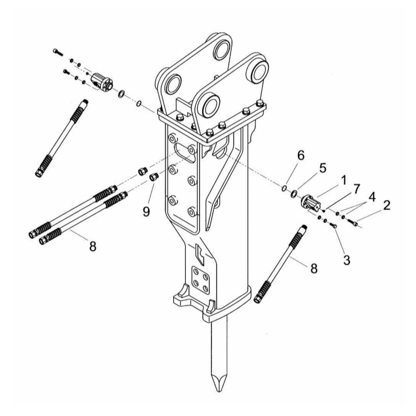 F22Qt Hose Configurations Assembly Parts