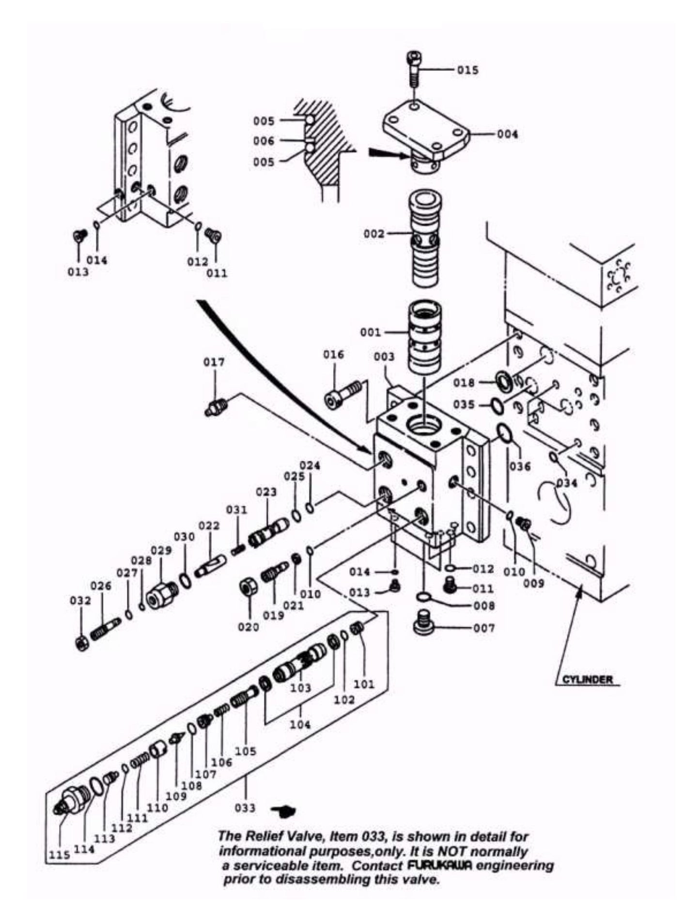F22Qt Control Valve Detail Assembly Parts