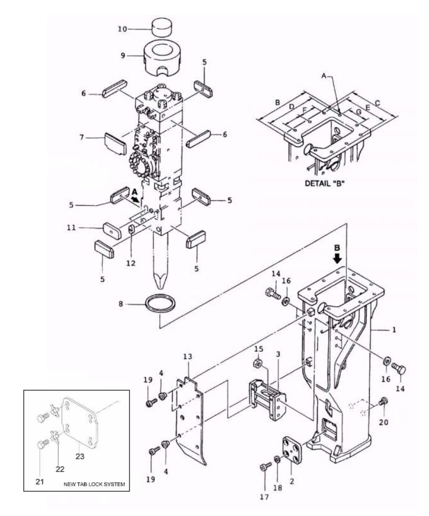 F22Qt T-Box Mounting Assembly Parts