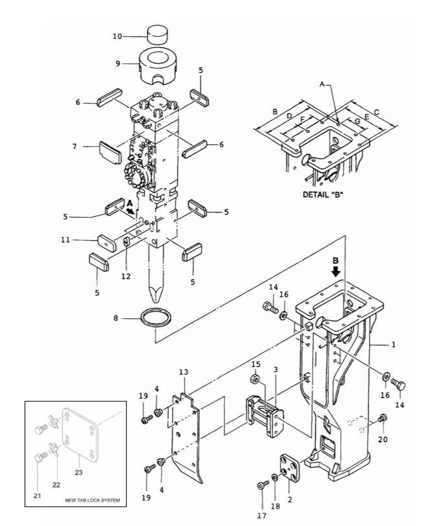 F35 QT S/N 3601 ~ T-Box Mounting Assembly Parts