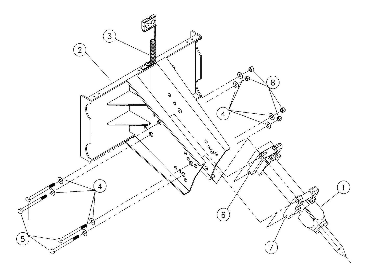 F3 (Serial No.5001 & Up) Open Style One-Piece Rigid Assembly Parts