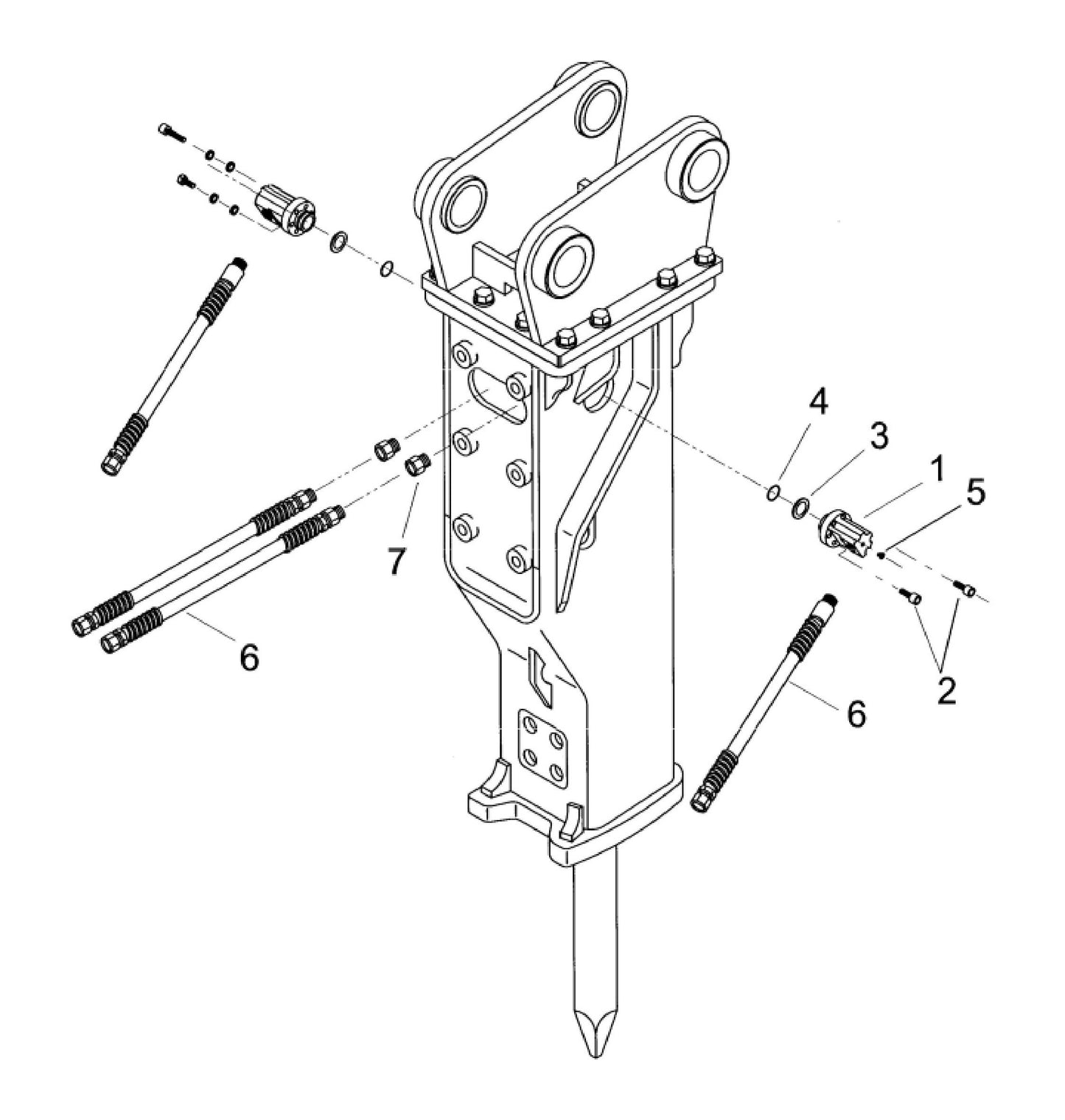 F45 QT-K107 Hose Configurations Assembly Parts