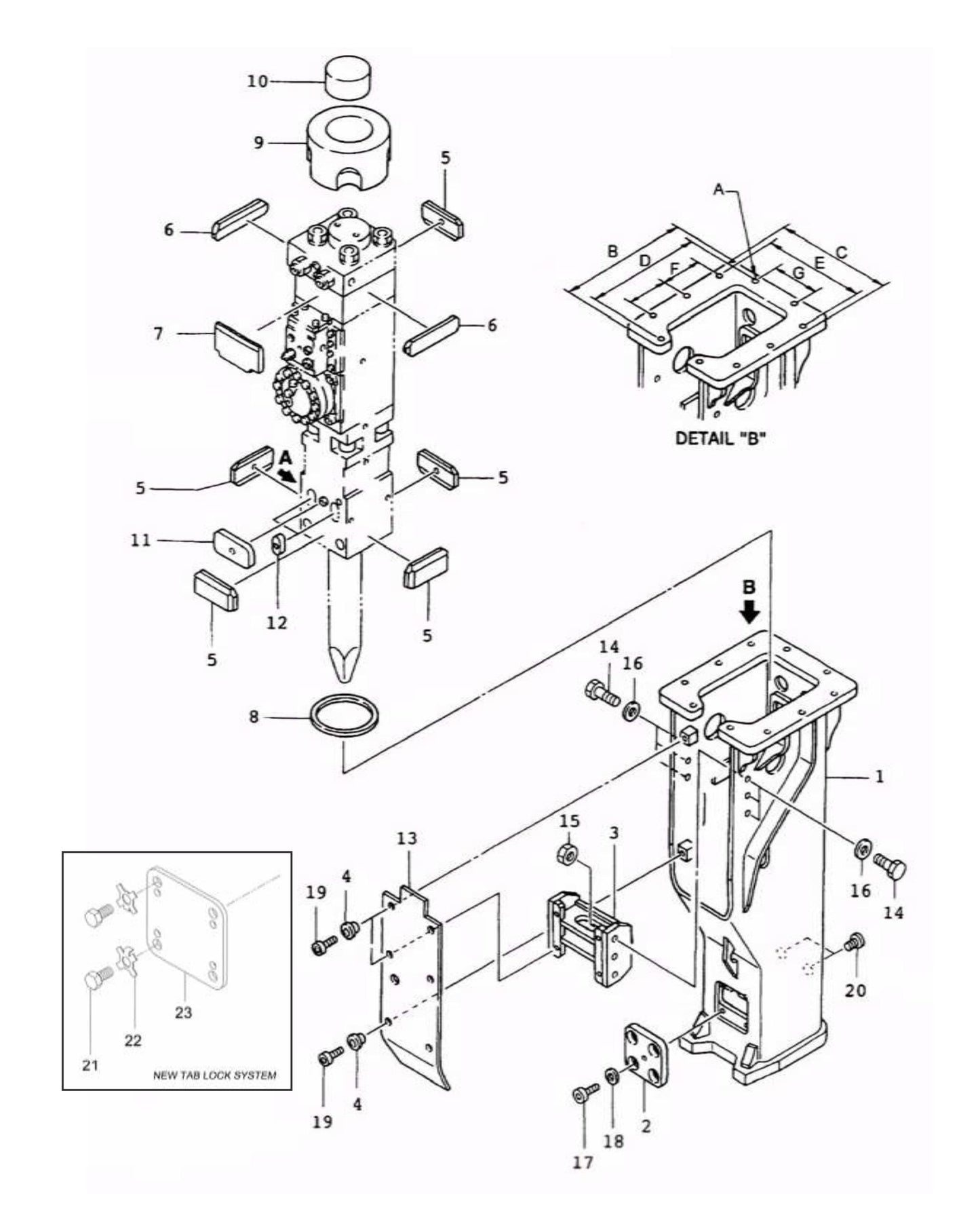 F45 QT-K107 T-Box Mounting Assembly Parts