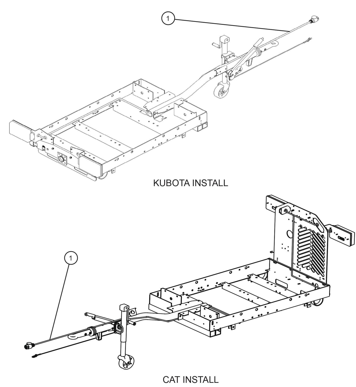 CE V-Series Night Lite Pro II Kubota/CAT 13-Pole Tail Light Harness Parts By Allmand