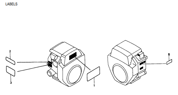 GA-9.7 HZ —HONDA GX610K1 ENGINE — Labels Parts By Multiquip