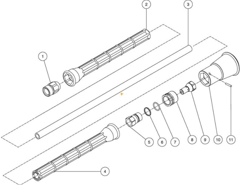 CD-1002-2MUC, CD-1002-2MUH, CD-1002-4MUH, CD-1502-2MUC, CD-1502-2MUH, CD-1502-4MUH, JP-1502-4ME1 Lance Assembly Parts by Mi-T-M