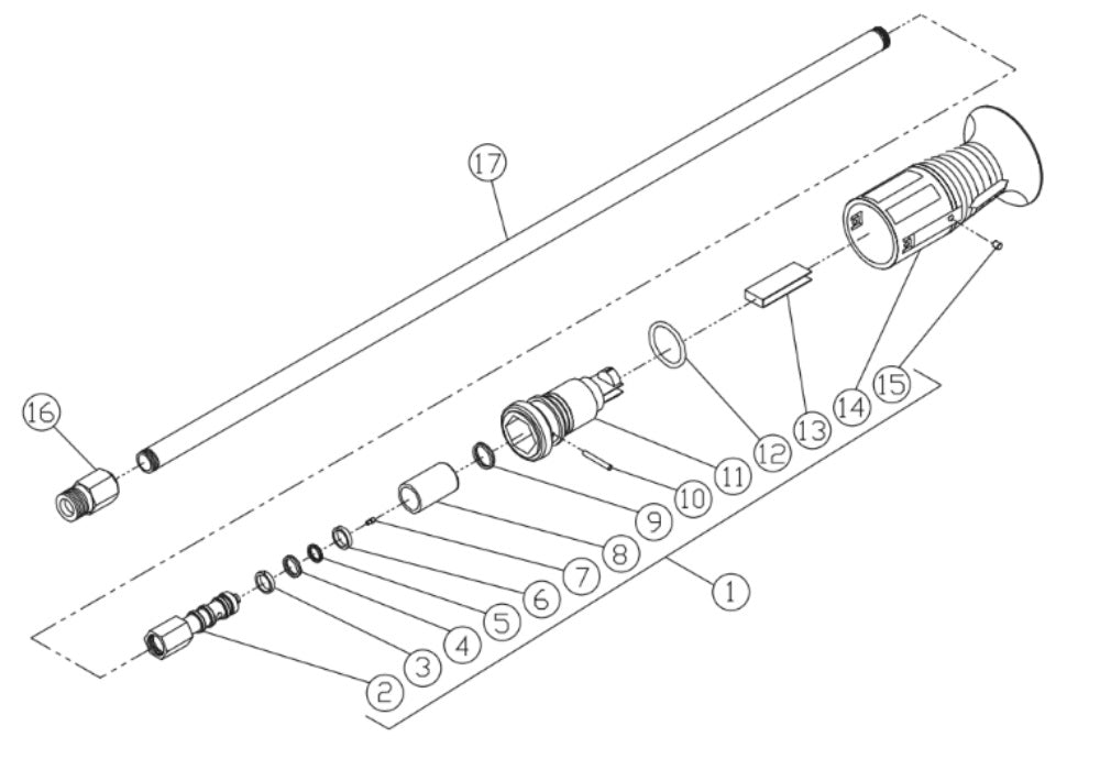 CD-1002-0MUH, CD-1502-3MUH1 (16-0413) Lance Assembly Parts By Mi-T-M