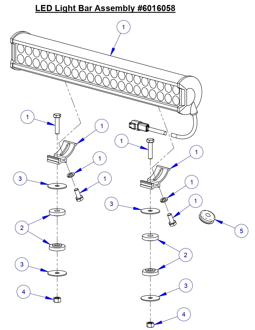 CC9074DK  LED Light Bar Assembly Parts